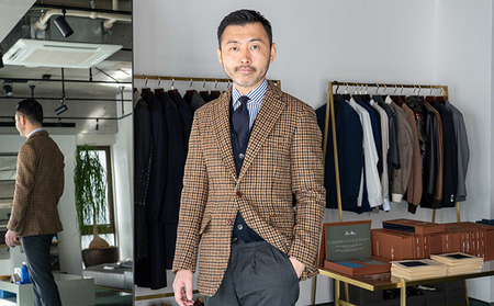 ハリスツイードで仕立てるジャケットお仕立券 ファッション 服 男性 メンズ 