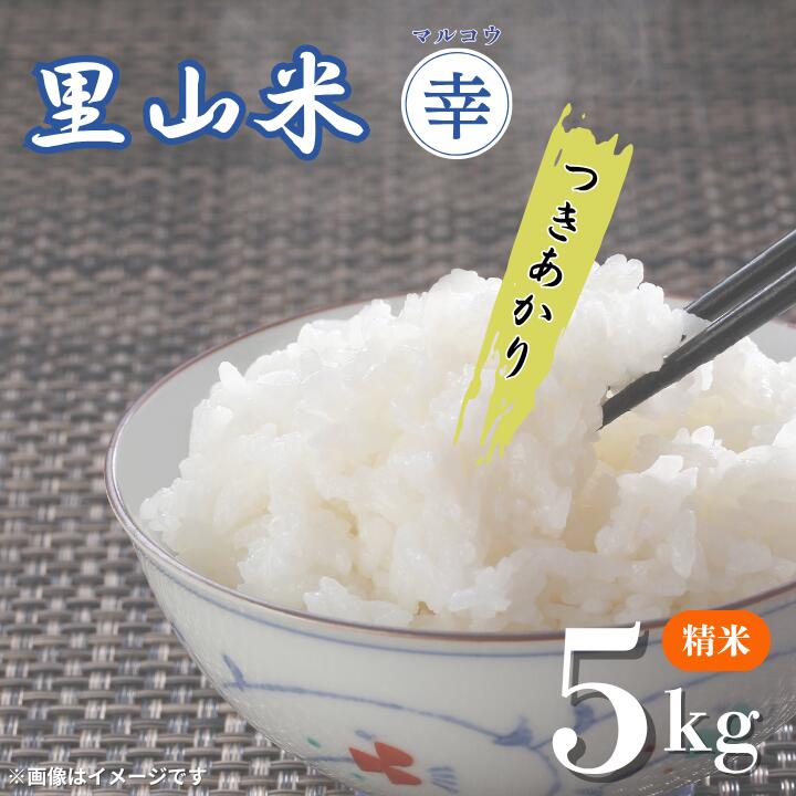 【ふるさと納税】里山米マルコウ　つきあかり　5kg　精米 ／ 米 こめ コメ お米 おこめ つきあかり 令和7年産 新米 白米 精米 ごはん ご飯 5kg 千葉県 匝瑳市 送料無料