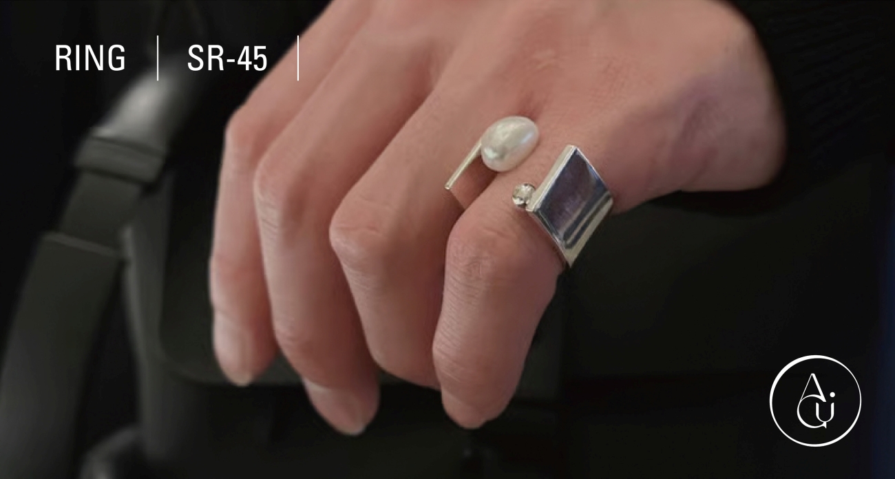 【ANA限定】WhitespaceパールリングSR45SV※必ずリングサイズを備考欄へご明記ください【配送不可地域：沖縄県】