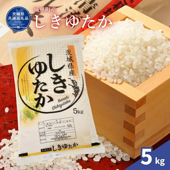 【ふるさと納税】しきゆたか 米 5kg 茨城県 城里町 高萩市（茨城県共通返礼品・城里町産）