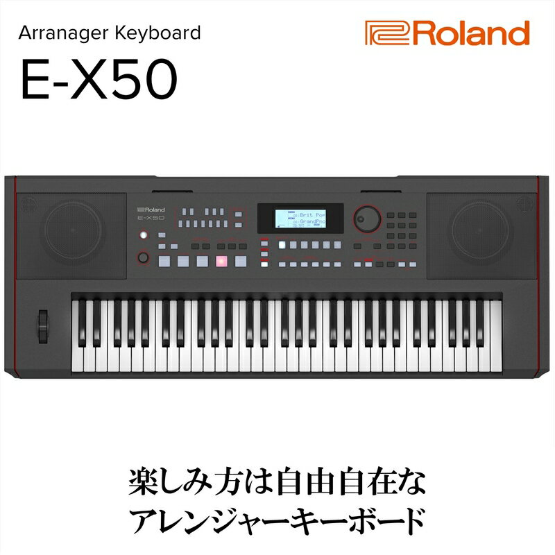 【ふるさと納税】【Roland】61鍵ポータブルキーボード/E-X50【配送不可：離島】 キーボード 楽器 ポータブル 高品質 ローランド 浜松市
