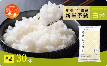 《先行予約》 白米 あきたこまち 令和7年産 30kg(5kg×6)  5kg袋 小分け 米 グルメ ふるさと こめ コメ 一人暮らし  【秋田のこまち農場】