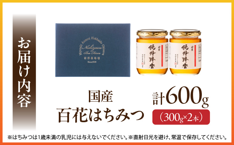 国産百花はちみつ300g×2本 料理 紅茶 ヨーグルト