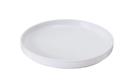 【瀬戸焼】切立丸プレート(16cm) きらり白 2枚セット【ヤマハツクリタ株式会社】 / 食器 和食器 丸皿 / 瀬戸市[BBDV030]