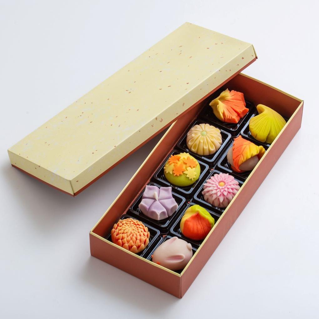 【スイーツ】「夢菓子工房ことよ」季節の練り切り菓子 秋篇 10個　ずーっと、眺めていたくなりますが、お早目にお召し上がりください。_イメージ5