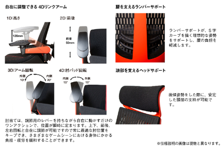 ゲーミングチェア イトーキ アクトゲーミング 【グレー】 【EI042W】 オフィス チェア 日本製