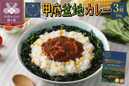 【ご当地カレー】甲府の新メニューレシピコンテストグランプリ受賞レシピ　甲府盆地カレー　180g×3個