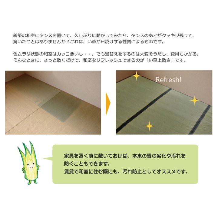 い草上敷き【清正】江戸間6畳_イメージ3