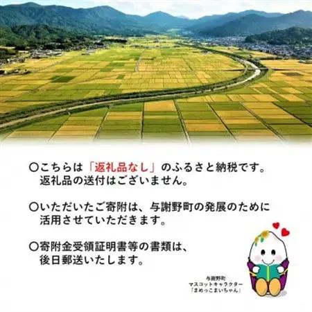 【返礼品なし】与謝野町への応援寄附(返礼品はございません)　寄附額30,000円