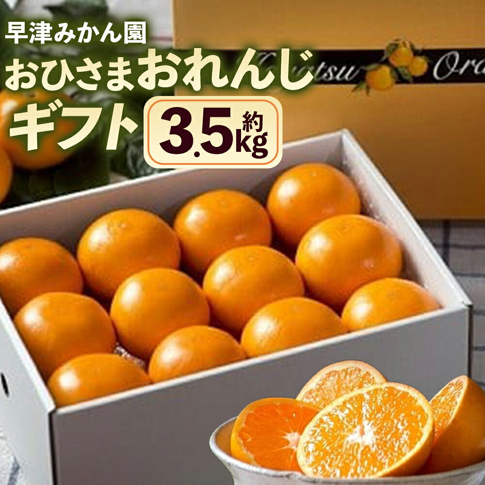 【先行予約】【ふるさと納税】おひさまおれんじギフト おひさまおれんじ 約3.5kg 希少 温州みかん みかん ミカン 蜜柑 温州蜜柑 温州ミカン フルーツ くだもの 果物 太良町 国産 贈答用 人気 おすすめ 化粧箱 ギフト 盛田温州 O85x1　【2026年12月上旬～2027年1月上旬】