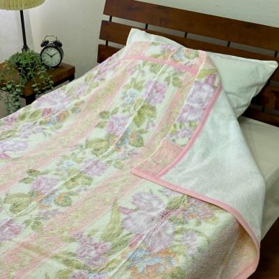 ふるさと納税 泉大津市 泉大津産　先白FBZ　タオルケット シングル 140×200cm (ピンク) S-13195PI