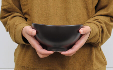 【瀬戸焼】インフィニティ ボウル#3 ブラック 【セラミック・ジャパン】皿 器 椀 [BBBC010]