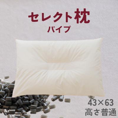 ふるさと納税 我孫子市 セレクト枕 パイプ 中央くぼみタイプ 高さ普通 シングル(43×63cm)