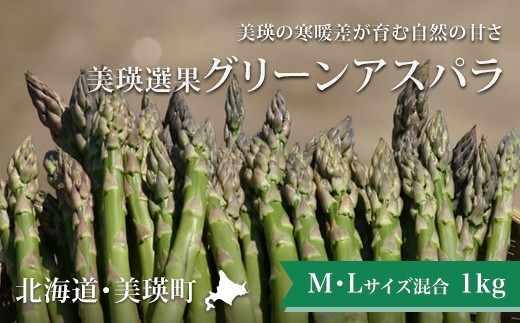 【令和9年産先行予約】グリーンアスパラM・L混合 1kg <令和9年発送 >美瑛選果   | 北海道産 美瑛 グリーン アスパラガス アスパラ あすぱら あすぱらがす 採れたて 新鮮 旬 産地直送 野菜 [014-113]