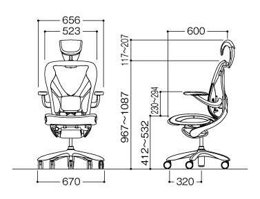 Inaba OfficeChair 「Xair（エクセア）」（ミラノレッド） | チェア 椅子 リクライニング イナバ オフィス PC 事務用品 キャスター おしゃれ インテリア クッション 家具 オ