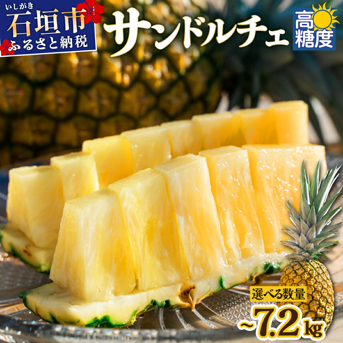 【ふるさと納税】《2025年夏季 順次発送》【通常・訳あり】【選べるサイズ】石垣島産 サンドルチェパイン 〜7.2kg 甘さ最高パインの 期間限定 送料無料 SI-28/SI-41/SI-42/SI-43/SI-106/SI-107/SI-108/SI-109