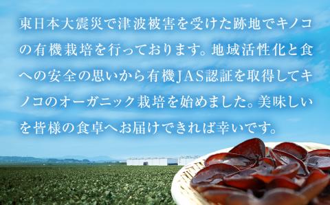 名取市産 きくらげ の 有機乾燥きくらげ （スライス）15g×5袋セット