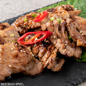 熟成豚カルビ1KG　(焼肉用、冷凍、味付、韓国焼肉、豚肉、お肉)_OS174-0003