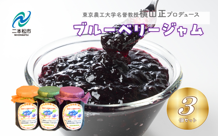 ブルーベリージャム 3個セット ジャム ブルーベリー 朝食 パン セット ギフト【東和ブルーベリー研究農園】