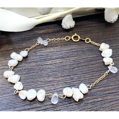 ふるさと納税 小山市 ケシパールとムーンストーンのブレスレット |  | 02