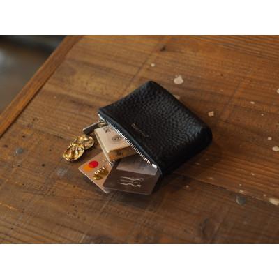 ふるさと納税 鎌倉市 MASSTARD -MINIMAL LEATHER POUCH PETIT- BLACK |  | 01