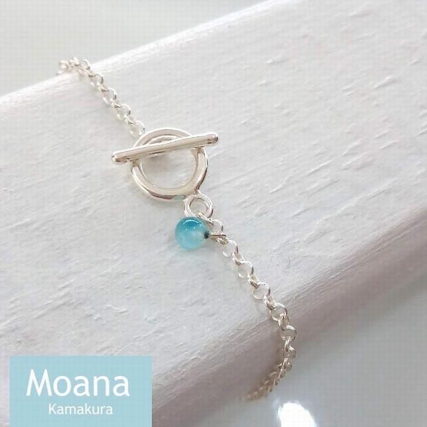 【ふるさと納税】【Crystal Baby Blue】シンプルボールブレスレット | アクセ ファッション 人気 おすすめ 送料無料