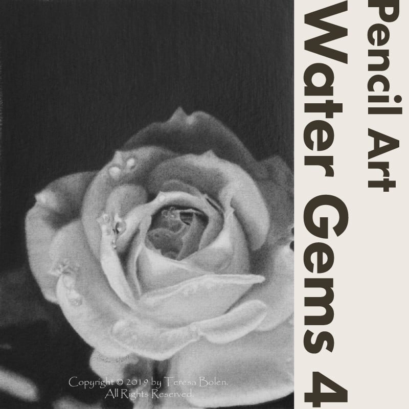 鉛筆画 Water Gems 4