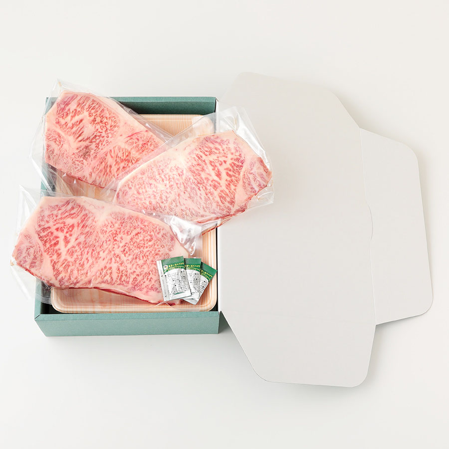 ＜小川ミート＞Ａ5等級「飛騨牛」ステーキ用（サーロイン）160ｇ×3（計480ｇ）
