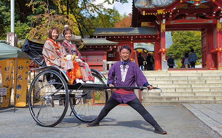 No.600 秩父花鳥風月　人力車ペア乗車券　40分