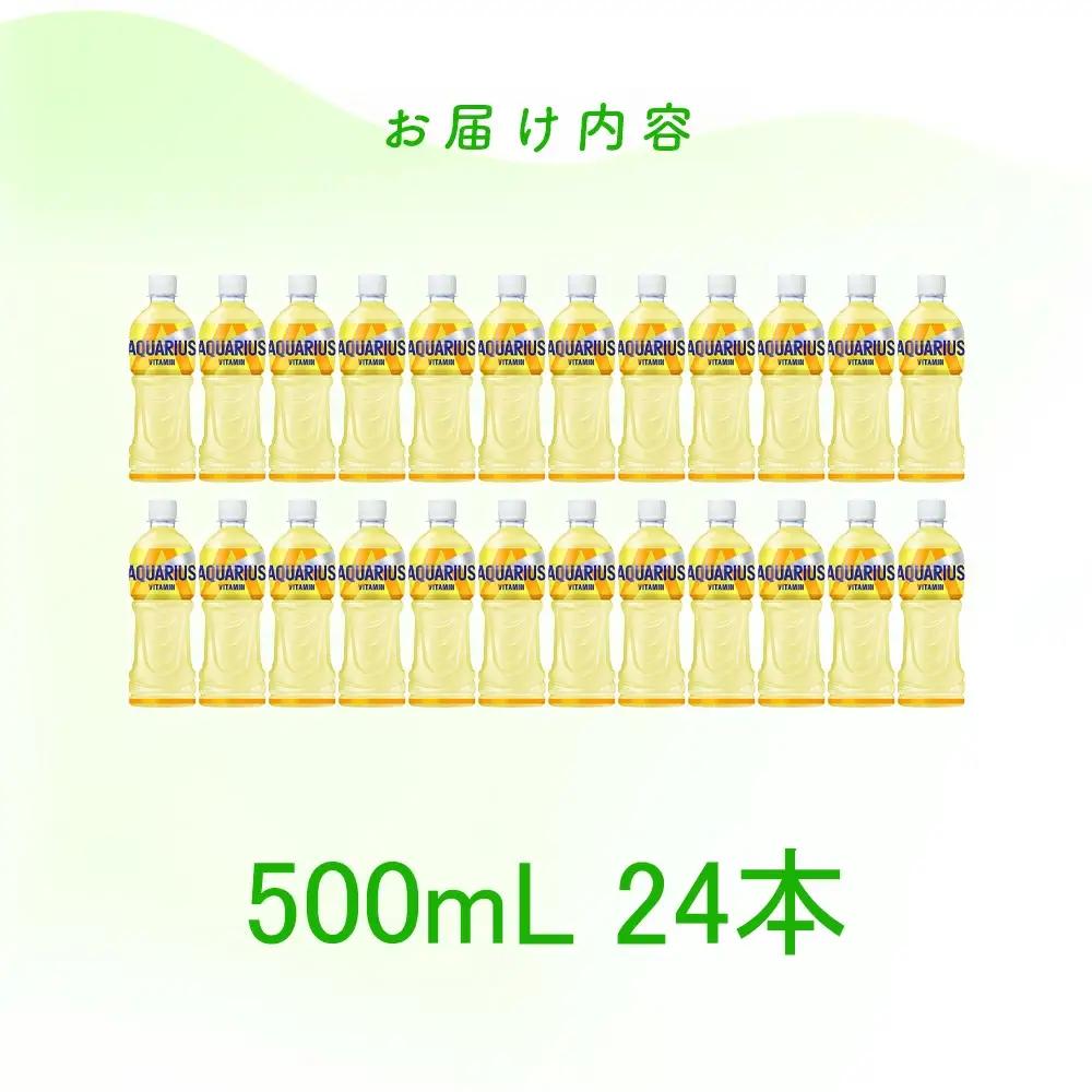 【2か月連続お届け】アクエリアス ビタミン　500ml PET×24本　【04301-0684】