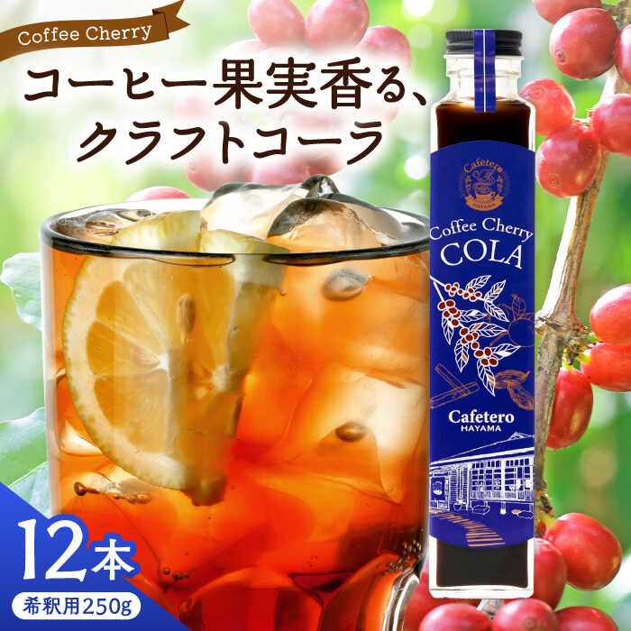 【ふるさと納税】【先行予約】【2025年7月中旬から順次発送】カフェテーロ葉山　コーヒーチェリーコーラ　250g×12本 / ジュース 飲料 コーラ ギフト コーヒー 天然エネジードリンク 酸味 フルーティ チェリー 神奈川県 葉山町【合同会社エンディレクト】[ASBM002]