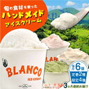 【ふるさと納税】【全3回定期便】ハンドメイドアイスクリーム 食べ比べ 6個セット ( 6種 × 各1個 ) 詰め合わせ アイスクリーム ジェラート 熊本 山都町 アイス【BLANCO ICE CREAM】[YCM002]