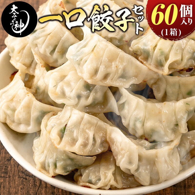 【ふるさと納税】◇「一口餃子の大明神」一口餃子セット 1箱（60個入り）