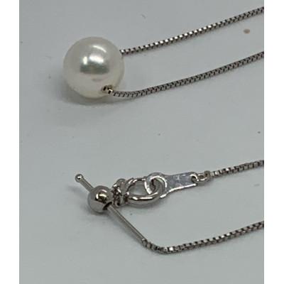 ふるさと納税 鳥羽市 三重県産あこや真珠7.5mmWG(K14)プチペンダント(ベネシャン)　100-17 |  | 01