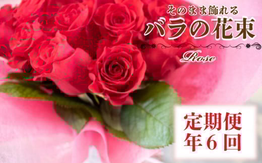 バラの花束定期便 年6回 偶数月 バラ 花束 ドライフラワー 誕生日 記念日 ギフト プレゼント お祝い 贈り物 贈答 インテリア おしゃれ かわいい 雑貨 飾り 鑑賞 旬 植物 自宅用下関 山口