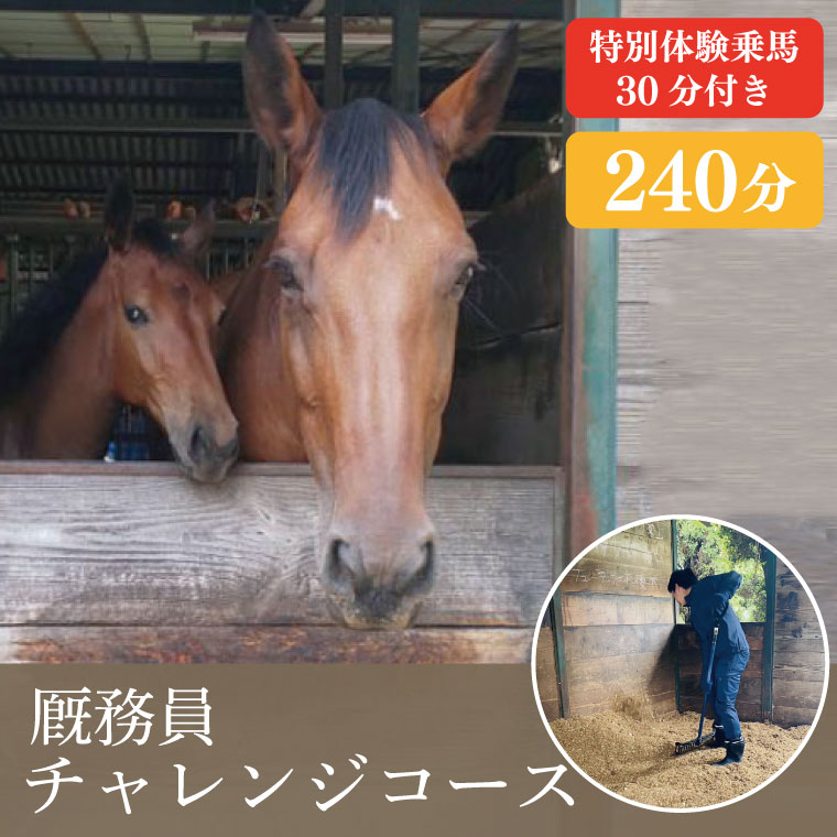 厩務員チャレンジコース（240分）（EY-2）