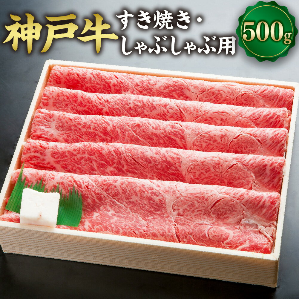 【ふるさと納税】神戸牛 すき焼き・しゃぶしゃぶ用 SOS2 約500g 但馬牛 牛肉 和牛 お肉 肉 うす切り すき焼 すきやき スキヤキ しゃぶしゃぶ 冷凍 お取り寄せグルメ 兵庫県 新温泉町 送料無料【2026年4月上旬～11月下旬まで順次発送予定】