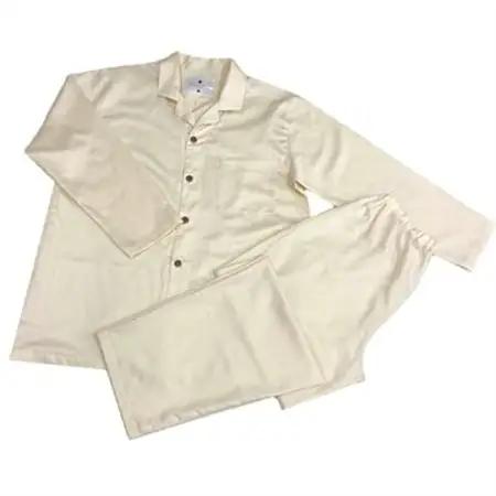【シングル】掛け布団カバー＆パジャマ(男女兼用Mサイズ)2点セット　色:サンド　抗菌防臭加工【1215655】