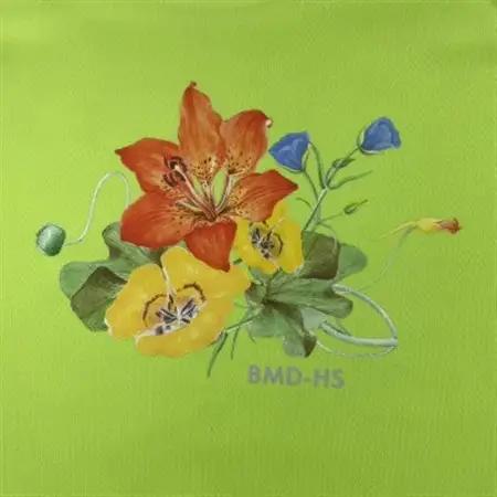 JTTA公認　卓球ユニフォーム【男女兼用(ドライ):Lサイズ】フラワー　ライム_装飾品・工芸品  洋服 _【1518834】