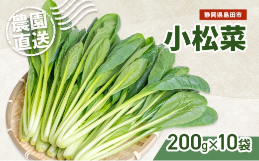 
            [№5695-2098]静岡県島田市産 小松菜200g×10袋　野菜 やさい こまつな 旬 国産 産地直送 詰合せ 静岡県 島田市
          