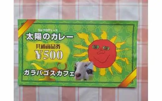 太陽のカレーキッチンカー＆ガラパゴスカフェ共通 商品券5,000円分 / 白川町 / ガラパゴスカフェ[AWBN003]