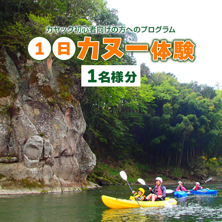 那珂川１日カヌー体験 カヤック 体験チケット レジャー 那珂川 茨城県 ho0917