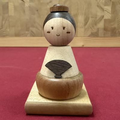 ふるさと納税 廿日市市 広島県製 寄木のお雛さま「桜雛」お雛様&お内裏様+三人官女 |  | 01