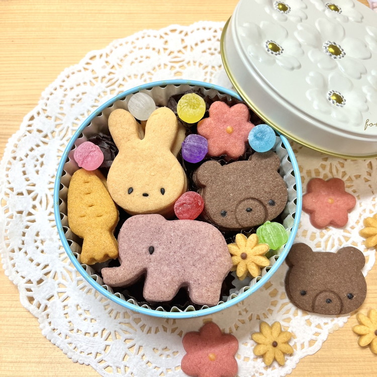 クッキー缶とかわいい焼菓子7点セット