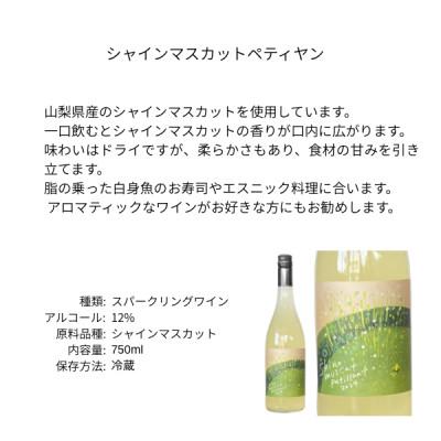 ふるさと納税 山梨市 三養醸造 シャインマスカットペティヤン 2024 750ml×1本 |  | 01