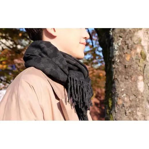 郡内織物　迷彩マフラー(ウール100%) ※着日指定不可