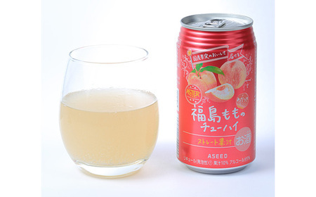 アスター福島もものチューハイ 350mL×24本×1ケース | お酒 もも 酎ハイ チューハイ ストレート果汁 栃木県