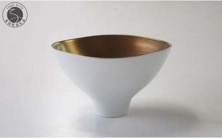 ARITA PORCELAIN LAB (アリタポーセリンラボ) ゴールド 三方なぶり鉢 有田焼 モダン スタイリッシュ 盛鉢 A70-187