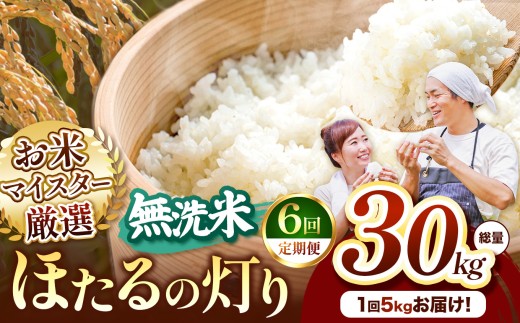 【定期便6回】R7年産 熊本県産 ほたるの灯り 無洗米 5kg | お米 無洗米 ブレンド米 お米 家庭用 送料無料 お米 熊本 くまもと お米  熊本県  国産 KOKUSAN 国産米 熊本県 玉名市