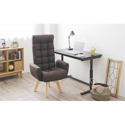 ふるさと納税 大河原町 回転ファブリックチェア ハイバック FACN-KHB ブラウン 一人掛け  [53753186] |  | 03